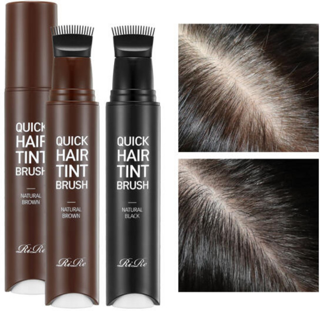 아트박스/리르 리르 퀵 헤어 틴트 브러쉬 /새치커버, 틴트브러쉬_내추럴블랙, 1개
