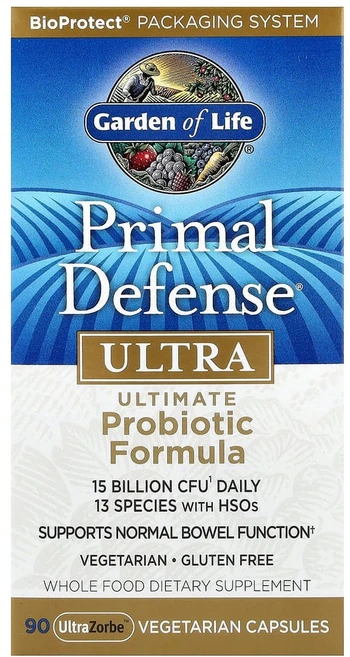가든오브라이프 프라이멀 디펜스 울트라 프로바이오틱 유산균 베지테리안 캡슐, 1개, 90정 - 쿠팡