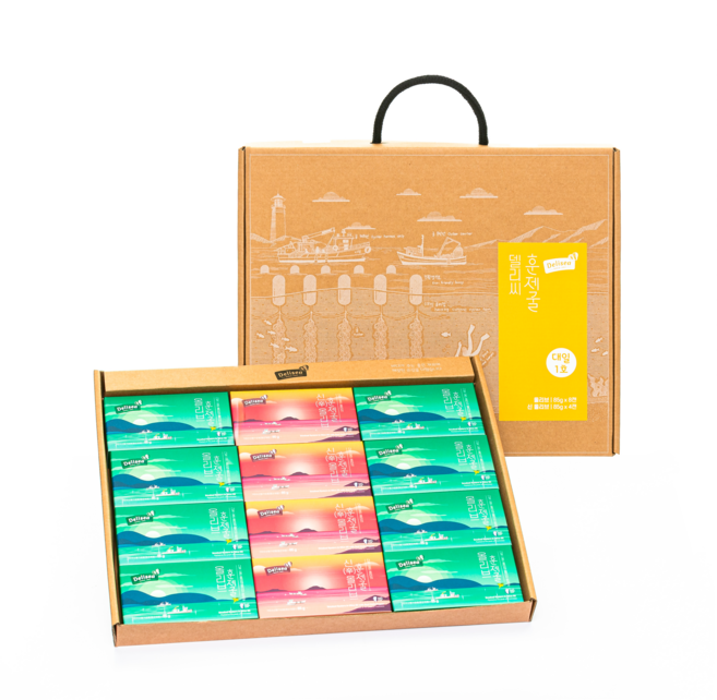훈제굴통조림 세트 대일1호(올리브 8캔 신올리브 4캔 85g/1캔)