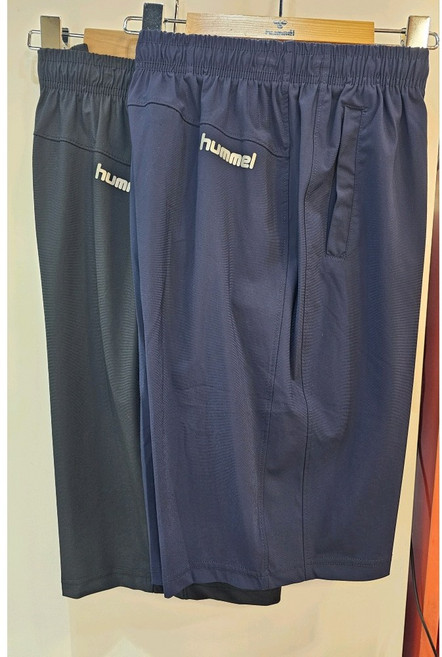 험멜 남여공용 기능성 시원한 여름 냉감 7부 팬츠 반바지 HM-P9001 블랙 네이비