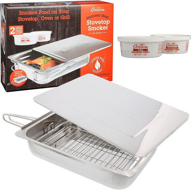 Camerons 카메론즈 스토브탑 스모커 훈제기 Stovetop Smoker, 1개