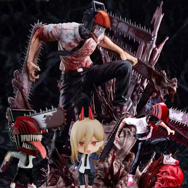 체인소맨 레제 덴지 포치타 파워 굿즈 피규어 10CM 풀컬러 디테일 캐릭터 체인쏘맨 인형 Chainsaw Man, B(파워), 1개