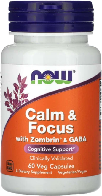 나우푸드 Calm & Focus Zembrin 및 GABA 함유, 1개, 60정 - 쿠팡