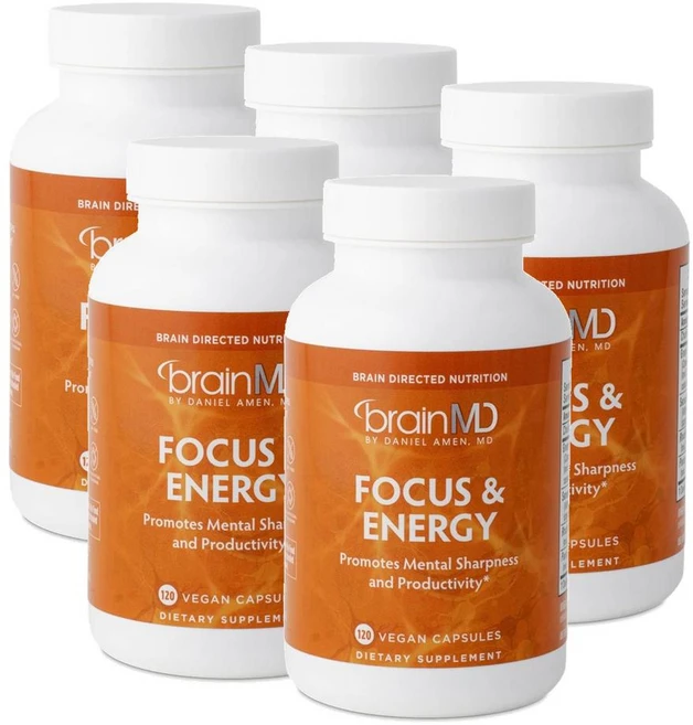 브레인엠디 포커스 앤 에너지 캡슐 BRAINMD Focus and Energy, 5개, 120정 - 쿠팡