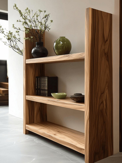 고재선반 엔틱 카페 인테리어 책장 벽선반 수납 홈카페 거실 테이블 빈티지 화장대 북유럽, 1단, 맞춤 사이즈