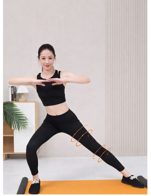 문앤나잇 실내 홈트 슬라이딩 보드 다이어트 운동 매트, 1개, 오렌지