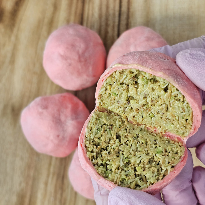 두바이 쫀득쿠키 볼 딸기맛, 40g, 5개