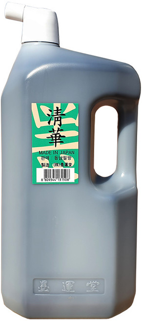 청화먹물 2L 일본산 고급연습용 먹물 서예용품 동남필방, 1개