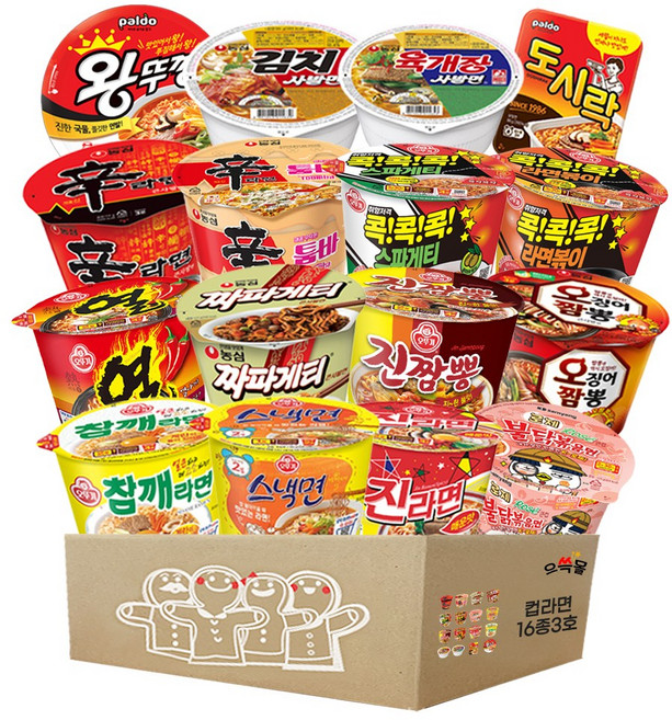 컵라면 큰사발 사발면 16종 3호, 1박스