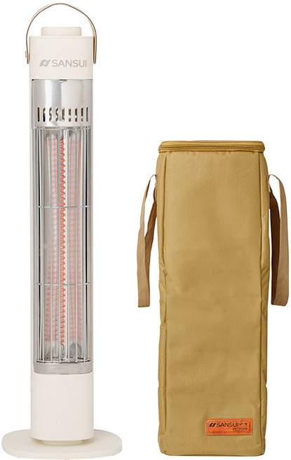 山水 碳素電暖器, 白色【贈沙色收納袋】