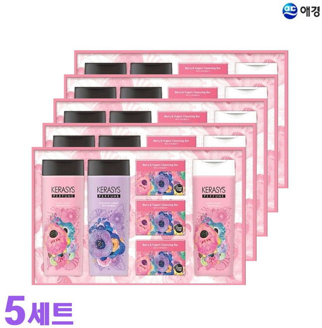 다봄 애경 케라시스 퍼퓸스페셜 샴푸린스 추석설선물세트, EKS퍼퓸스페셜 선물세트1BOX(5세트입), 상세페이지 참조