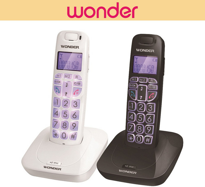 WONDER 旺德 DECT 數位無線電話 WT-D05, 黑色