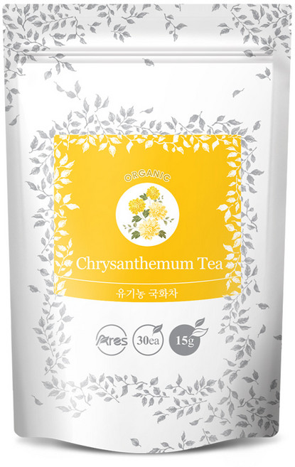 아레스 유기농 국화차 PLA 생분해필터 티백 30T/B, 500mg, 30개입, 1개