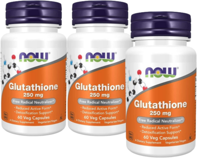 3병 Now Foods 나우 푸드 글루타티온 250mg 60 야채캡슐, 60정, 3개