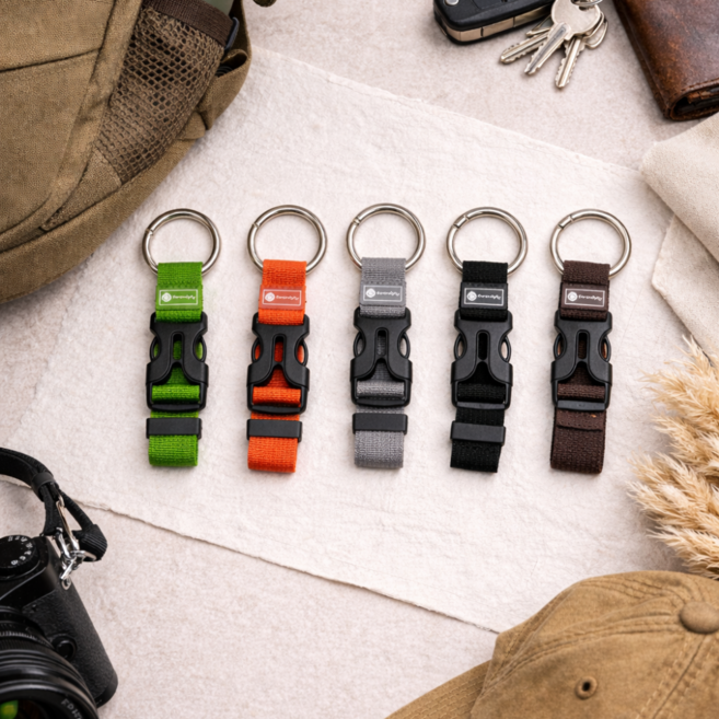 더하임 가방 버클 스트랩 아웃도어 고정용 연결 벨트 크로스백 캐리어 백팩, 1개, 블랙