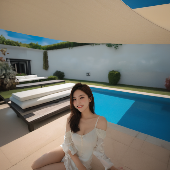 그늘애 프리미엄 워터루프 방수 썬세이드, [WR]베이지