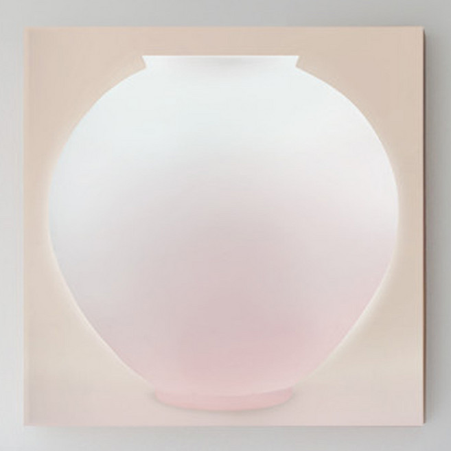 [인메이블] 복을 담은 달항아리 4종 그림 moon-휴 캔버스액자 올림액자 투명관액자 거실 집들이 선물, 02.moon-애, 포스터+[월넛]메탈액자, 50호 [91x91cm]