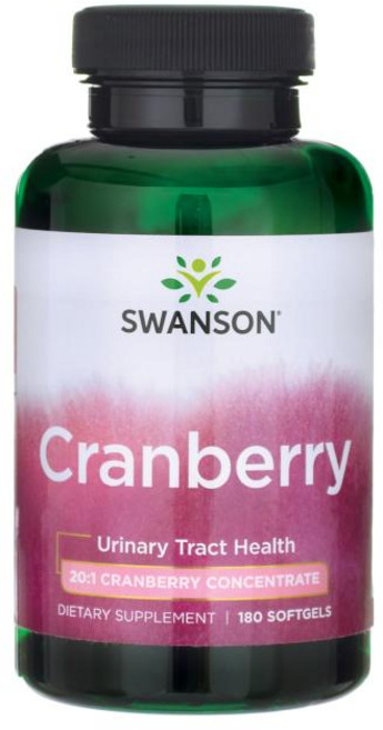 Swanson 斯旺森 蔓越莓軟膠囊, 180顆, 1罐