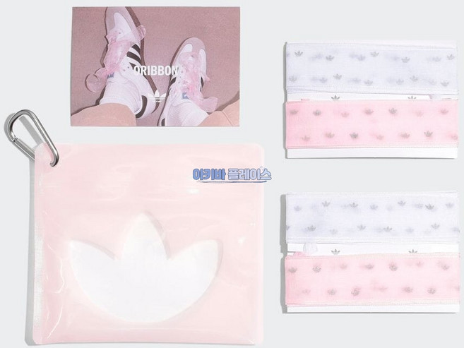 아디다스 오리지널 오리본 슈레이스 레이스 신발끈 클리어 핑크 KB1168