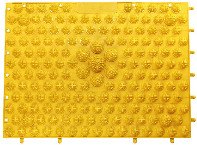 호정스토어 발바닥 지압판 지압매트 조립연결가능, 1개, 옐로우