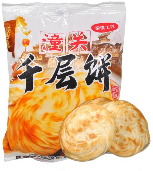 홍홍 중국식품 동관 천층병 500g (5개입) 밀가루떡 챈청빙 중국아침식사 중국빵, 1개