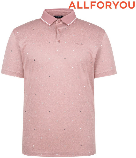 [올포유] 남성 올오버 프린트 카라 반팔 티셔츠 AGTPN3211-403