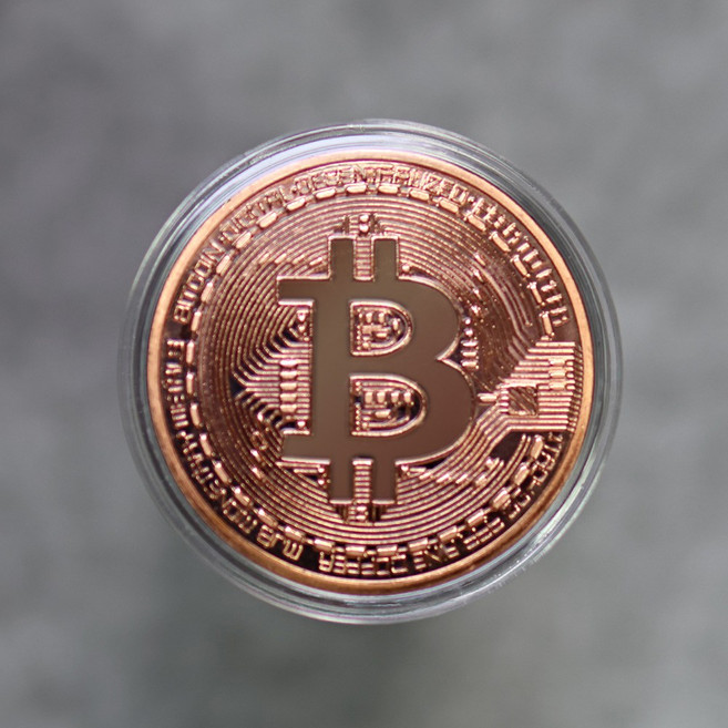 비트코인 기념주화 가상 화폐 모형 동전 선물용 장식품, 브론즈