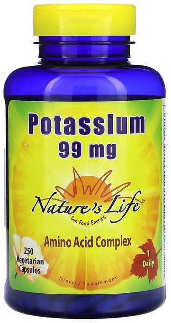 네이처스 라이프 Nature's Life 칼륨 99mg 베지 캡슐 250정122260원산지:기타, 250 개, 1개, 250정