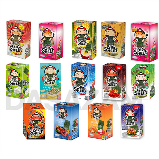 태국 타오케노이 김과자 14 가지 맛 Taokaenoi, 5개, 42g