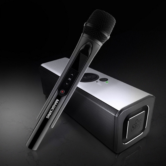 ASSA 매직씽 B2K 블루투스 스피커 무선마이크 노래방 + 1년 앱 쿠폰 + 마이크스텐드