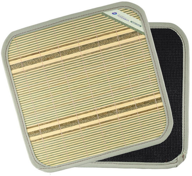 [한일생활과학] 두툼한 100% 국산 대나무방석 여름 시원한 방석, 그린, 1개