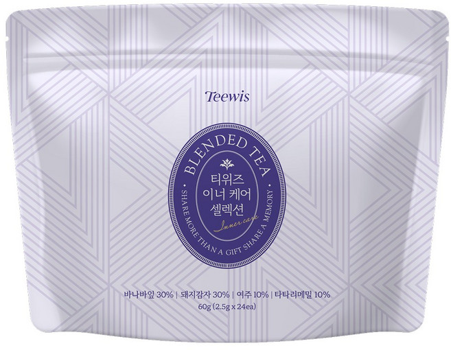 티위즈 돼지감자차 바나바잎 여주 메밀 건강차 당뇨 혈당 케어 블렌딩티, 1개, 24개입, 2.5g