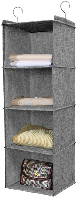 일이공팔 걸이식 수납함 4칸형 그레이, 1개