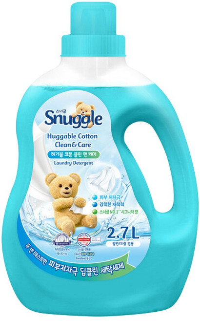 스너글 액체 세탁세제 2.7kg 1개 딥클린 실내건조 드럼세탁기 고농축 액상, 1개입