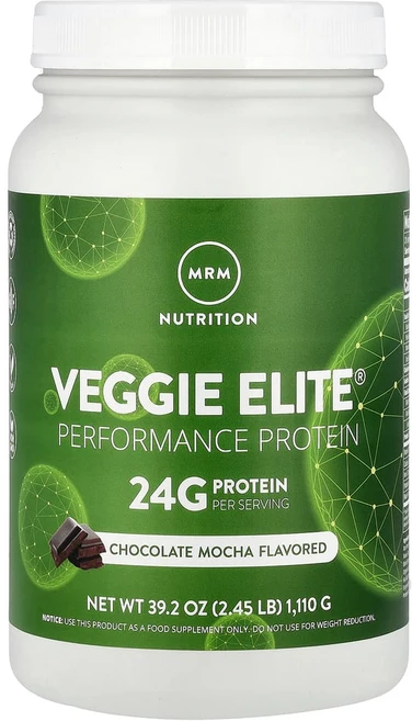 MRM Veggie Elite 퍼포먼스프로틴초콜릿모카1110g, MRM72226, 1.11kg, 1개 - 쿠팡
