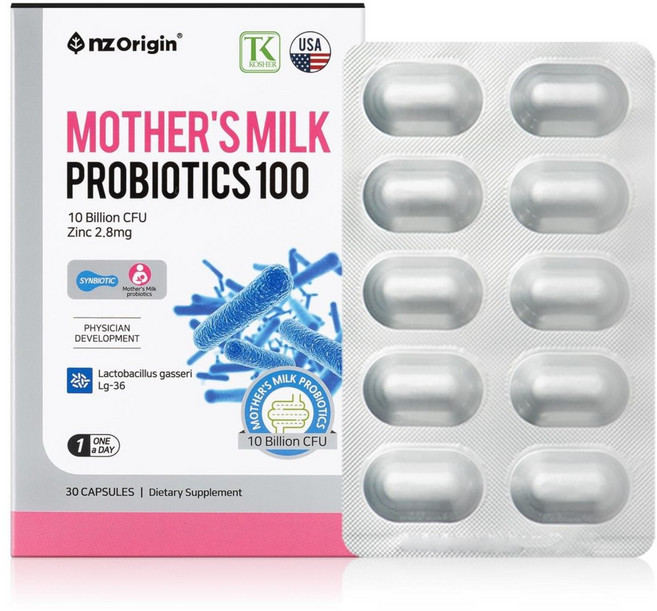 엔젯오리진 모유유산균 100, 30정, 1개