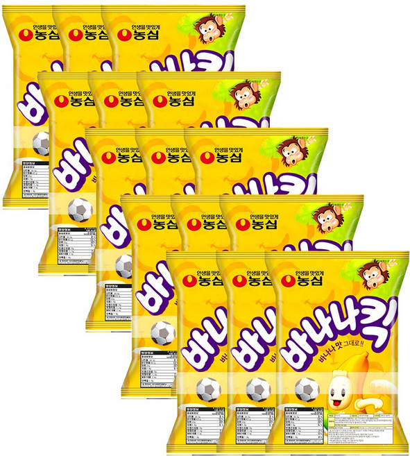 농심 바나나킥 45g 3번들 (총135g), 135g, 5개