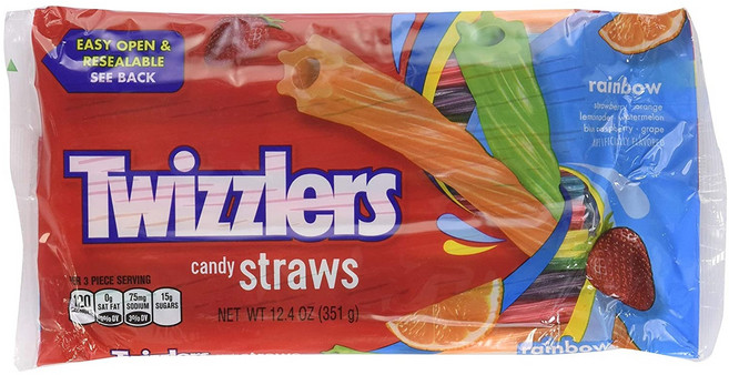 TWIZZLERS Twists Rainbow 12.4oz 트위즐러 트위스트 레인보우 351g 3팩, 3개
