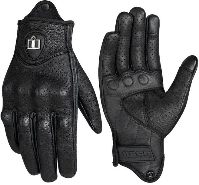 카자리코 바이크 장갑 양가죽 라이딩 글러브 자전거 오토바이 스마트폰 화면 터치 라이더 통기성 충격흡수, 블랙