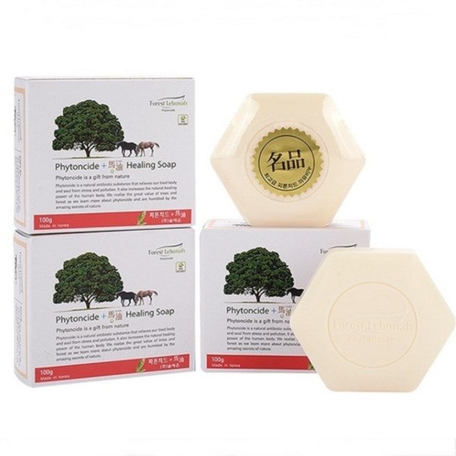 피톤치드 제주 마유비누 무방부제 100g 1개