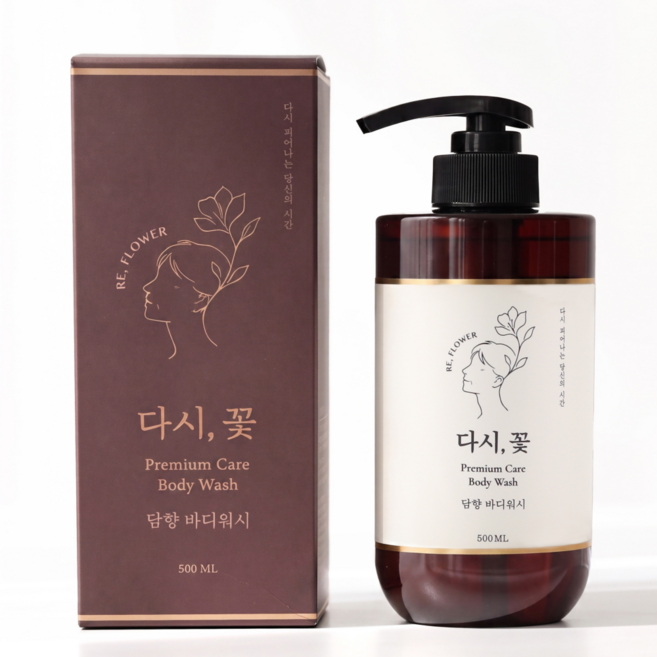 [중장년 전문 브랜드] 다시꽃 담향 바디워시 노네랄 노인냄새 제거 소취성분, 1개, 500ml