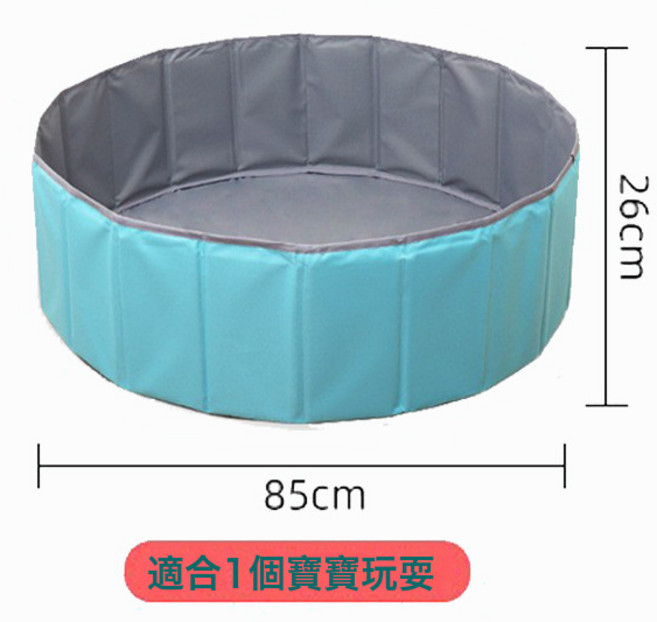 兒童室內海洋球池圍欄寶寶遊戲帳篷沙池 玩具益智早教, 1個, 直徑80CM圓 藍色加厚