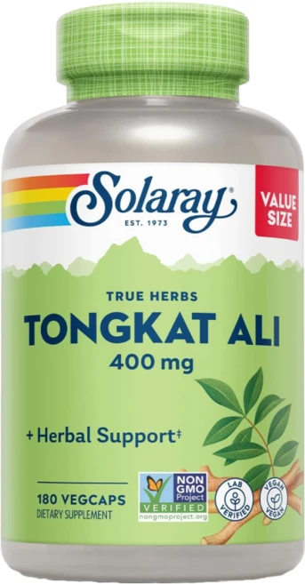 솔라레이 통갓알리 400 mg 180캡슐 통캇알리 SolarayTongkat Ali 롱잭, 180정, 1개 - 쿠팡