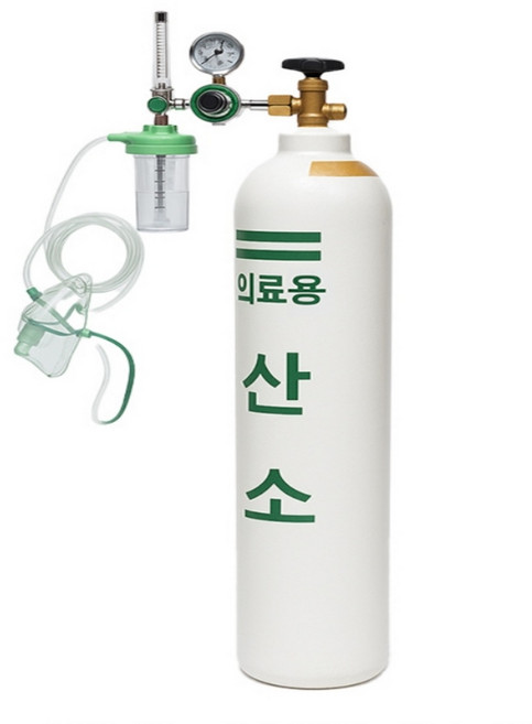 [BJMarket] 의료용 산소통 10L -산소메타미포함 (변심반품불가) 의료용산소호흡기 의료용산소공급기 산소호흡기