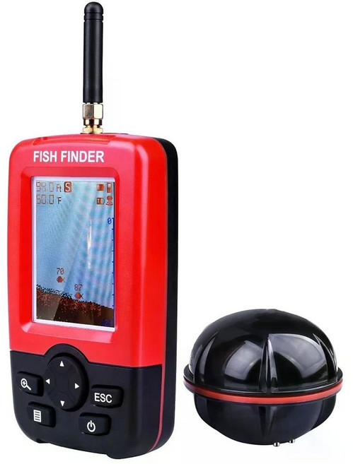 어탐기 어군탐지기 낚시 수중 카메라 투시경 고화질 바다 피싱캠 사운더, red