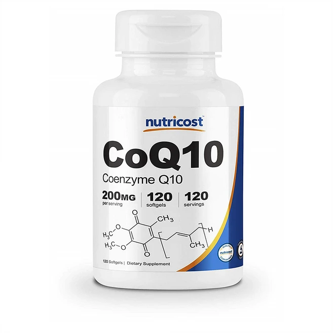 Nutricost CoQ10 뉴트리코스트 코큐텐 200mg 120소프트젤, 120정, 1개 - 쿠팡
