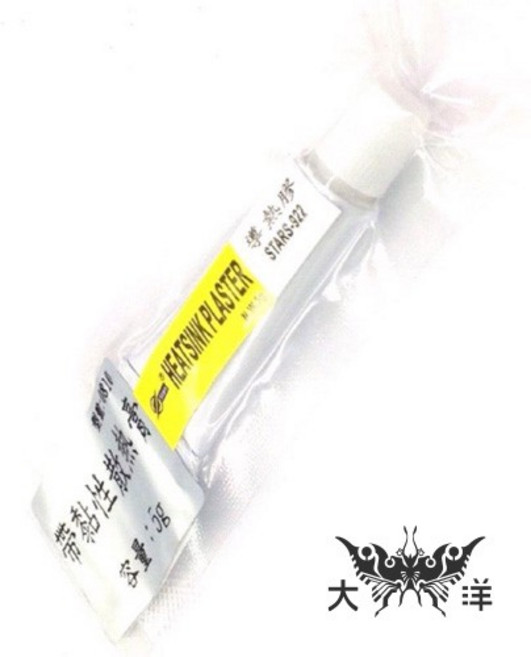 白色 帶黏性散熱膏 5g, 1個