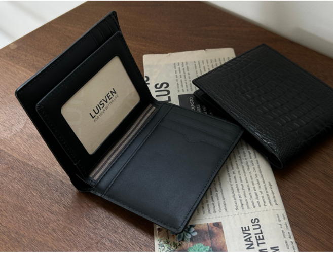 루이스벤 천연 소 가죽 남자 지갑 남성 반지갑 국내산
