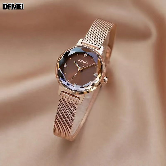 DFMEI 女士手錶女學生簡約時尚潮流韓版小衆輕奢氣質百搭石英錶