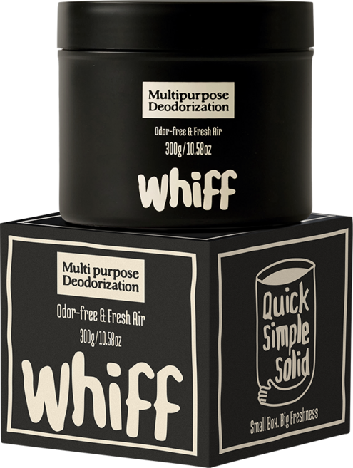 위프 탈취제 WHIFF 화장실 담배 새집증후군 홀애비 소변기 초강력 냄새 제거 부아누아 블랙, 300g, 1개